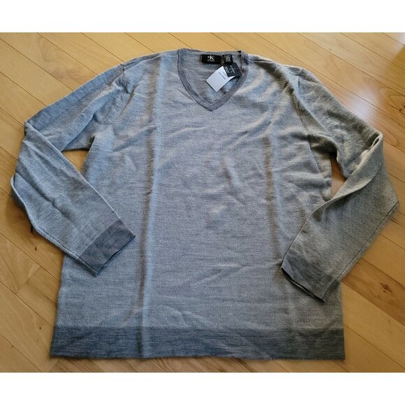 Calvin Klein Other - NWT Calvin Klein Men's Lightweight Merino Wool V-Neck Sweater, XL Gray